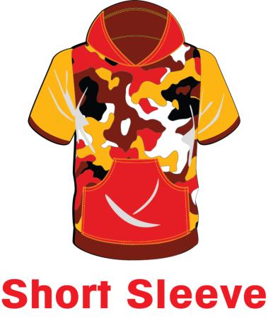  Short Sleeve Pullover Hoodie